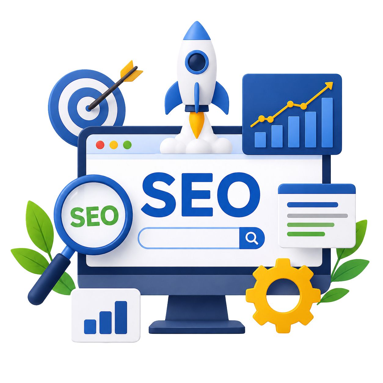 SEO training icon for Digital Marketing Course in Delhi